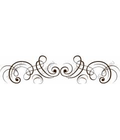  Elegant vintage decoration in the form of tendril