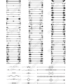Элегантный комплект декоративных линий и разделителей