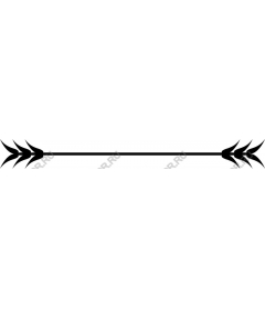Decorative divider "Arrow"