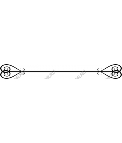  Elegant decorative border with heart motif