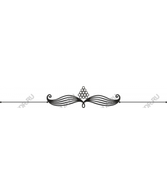  Decorative elegant linear ornament