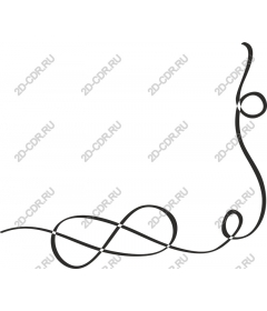  Elegant black decorative curl
