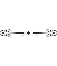  Black decorative divider