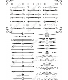 Набор орнаментальных клипартов