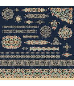  Collection of decorative ornaments