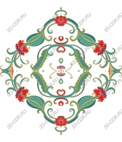  Elegant floral ornament