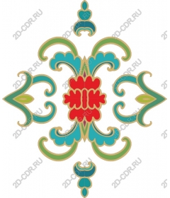  Elegant floral ornament