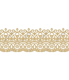 Intricate lace edging