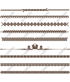  Collection of elegant decorative borders