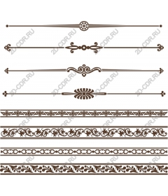  Collection of elegant decorative borders