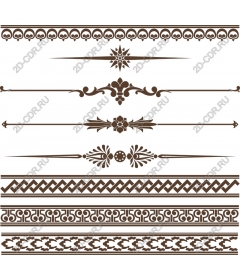  Collection of elegant decorative borders