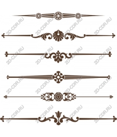  Elegant collection of vintage ornamental dividers
