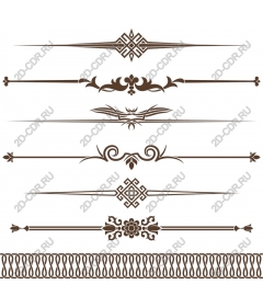 Set of decorative dividers - Elegant decorative borders
