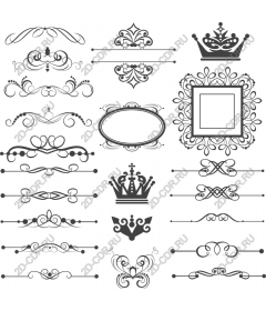 Package elegant ornaments and frames