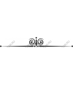  Elegant ornament in the form of tendril