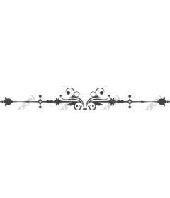 Decorative floral border