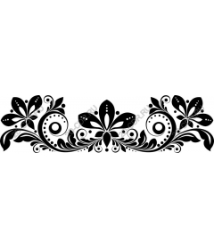  Elegant floral border