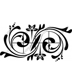  Elegant floral pattern