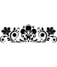  Elegant floral ornament