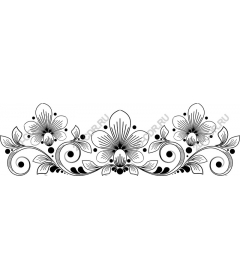 Floral swirl