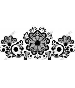 Floral swirl