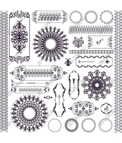  Elegant collection of black and white ornaments