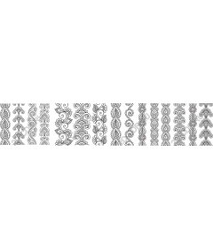 Elegant set of ornamental patterns