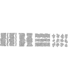 Set of floral patterns