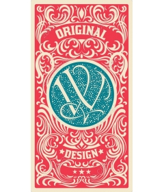 Vintage emblem W