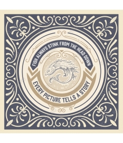 Fish in vintage style — the fish always stinks from the head and below