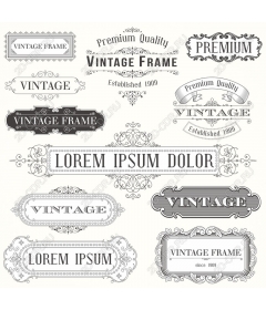  Collection of vintage frames