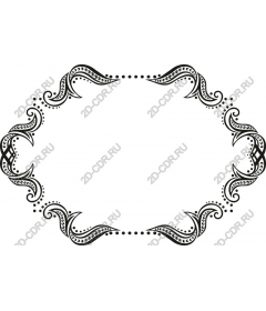 Элегантная черная оправа Swirl