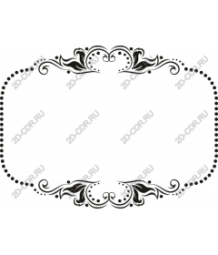Floral decorative frame