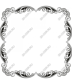 Vintage decorative frame