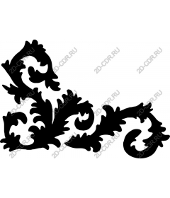  Elegant floral ornament