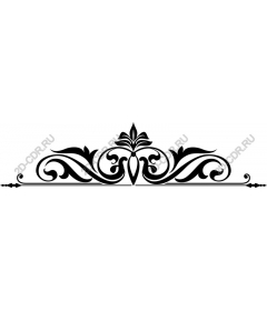  Elegant floral decorative border