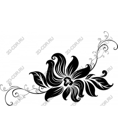  Elegant black flower