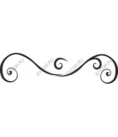  Elegant separator scroll