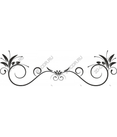 Decorative divider with flower pattern