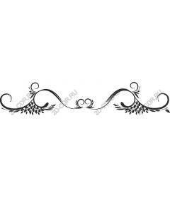  Elegant floral ornament