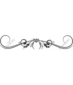 Floral decorative border