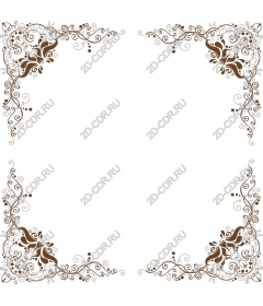 Exquisite floral frame
