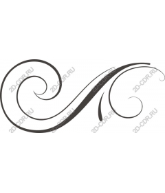  Elegant ornament in the form of tendril