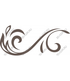  Elegant floral ornament-curl