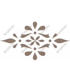  Elegant floral ornament