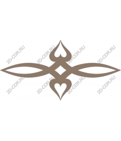  Elegant heart motif