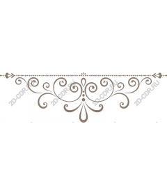 Elegant decorative border in the form of tendril