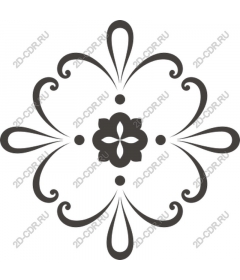  Elegant floral motif