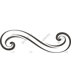  Elegant decorative curl