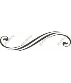  Elegant decorative curl